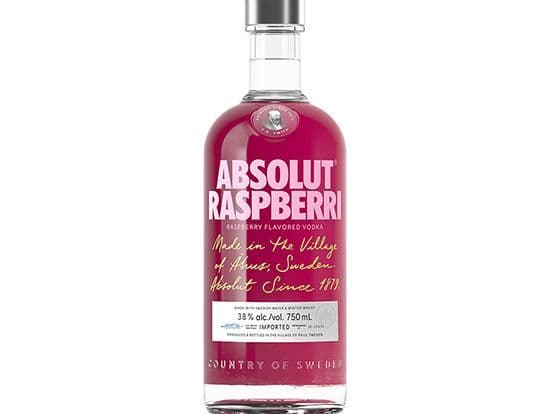 Absolut-Raspberri, 750mL vodka (40.0% ABV)