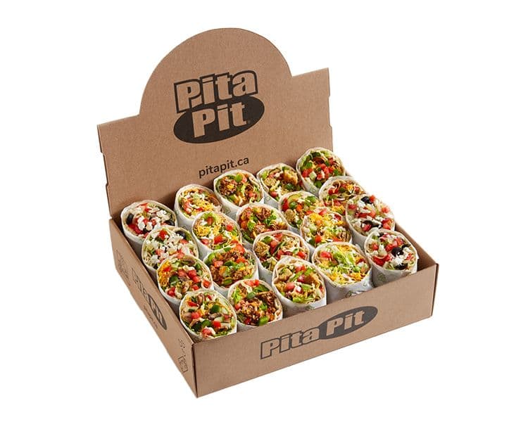 Veggie Lover's Pita Platter (490-600 Cals per pita)