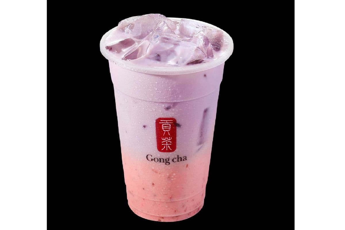 Strawberry Taro Milk Drink