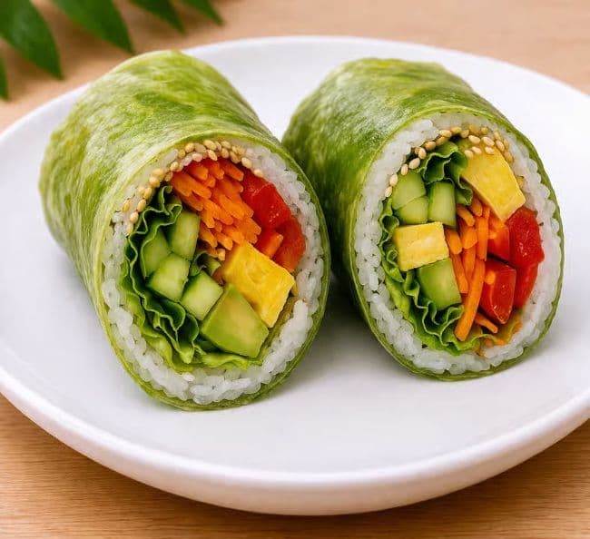72. Maki de printemps au saumon fumé / Smoked Salmon Spring Maki