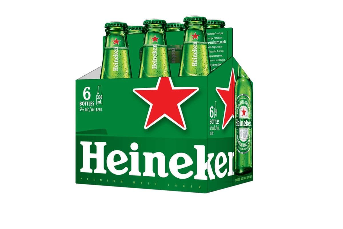 Heineken Lager 6btls (6 x 330 ml)