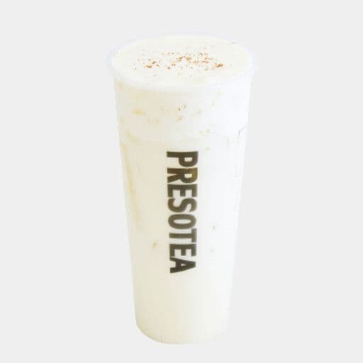 Salted Milk Foam Genmaicha Milk Tea / Thé au lait Genmaicha avec mousse au fromage sucré