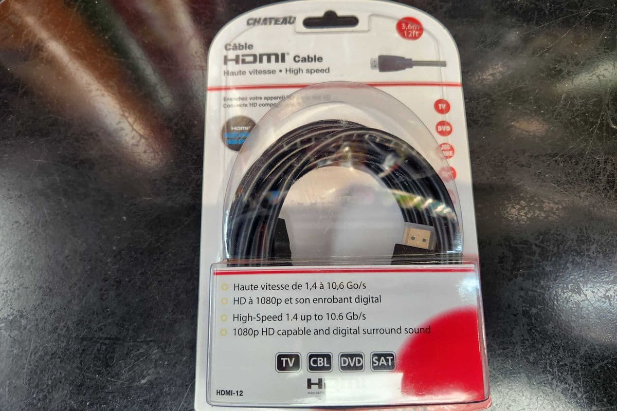 Hdmi Cable 12 ft - Câble HDMI 12 pieds