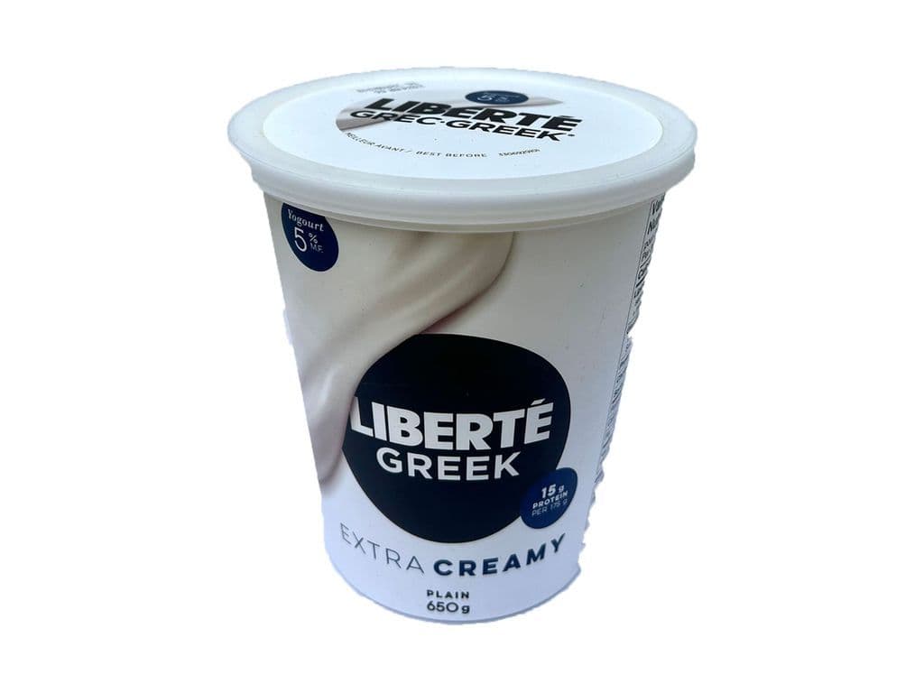 Liberte greek yogurt plain extra creamy 650g