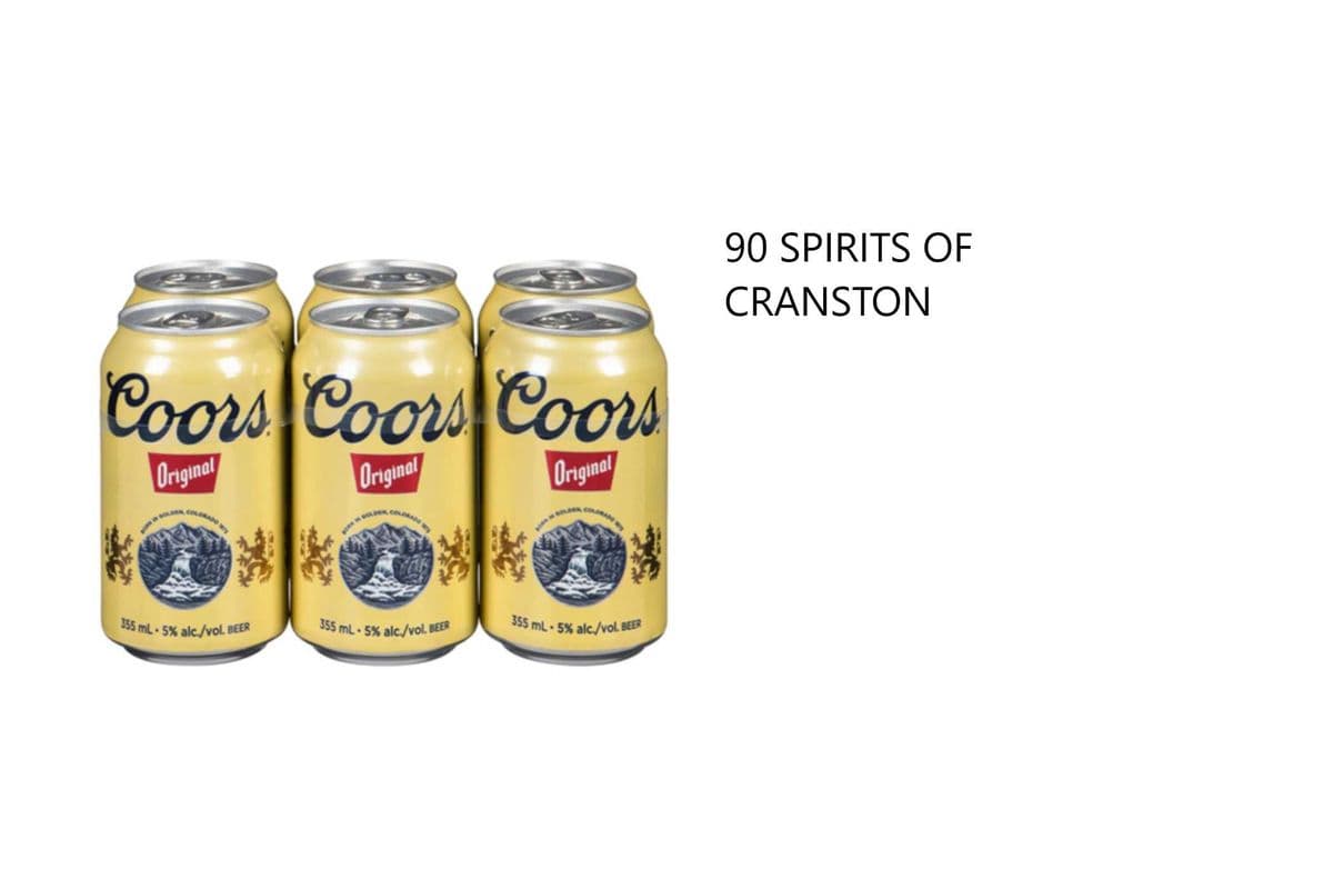 COORS ORIGINAL 6 CANS (1 x 6x355ML)