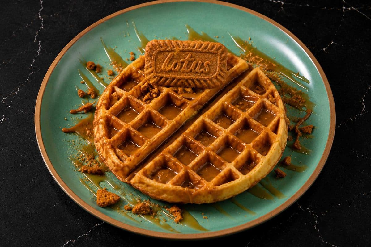 Waffle caramel lotus