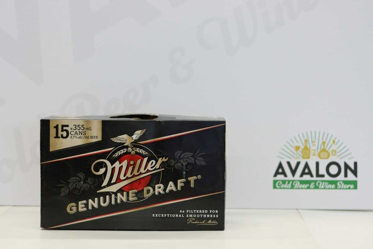 Miller Genuine Draft 15pk Can (15 x 355ml)