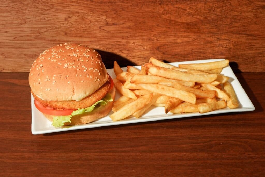 Chicken Burger on a Bun