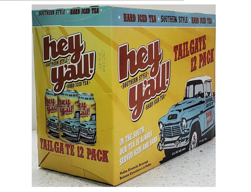 Hey Y'All Original Hard Iced Tea (12 Cans) (1 x 12x341mL)