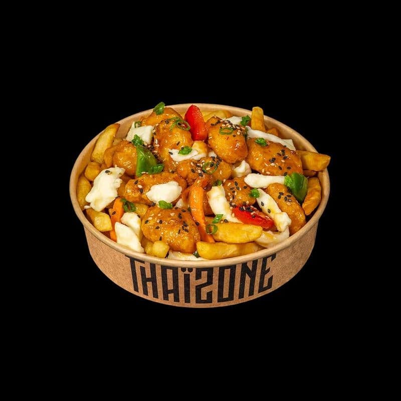 Poutine Poulet Tao à l’orange / Orange Chicken Tao Poutine