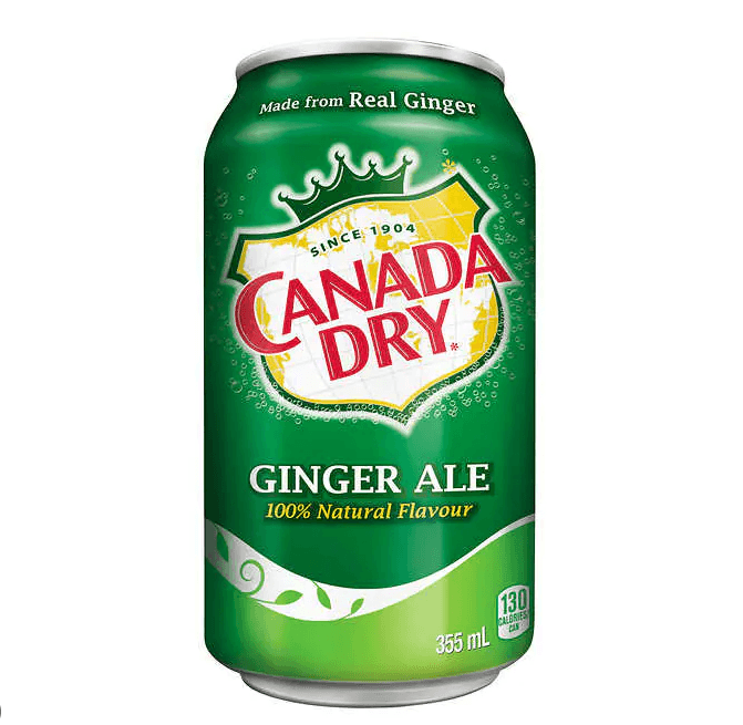 Canned Canada Dry Ginger Ale