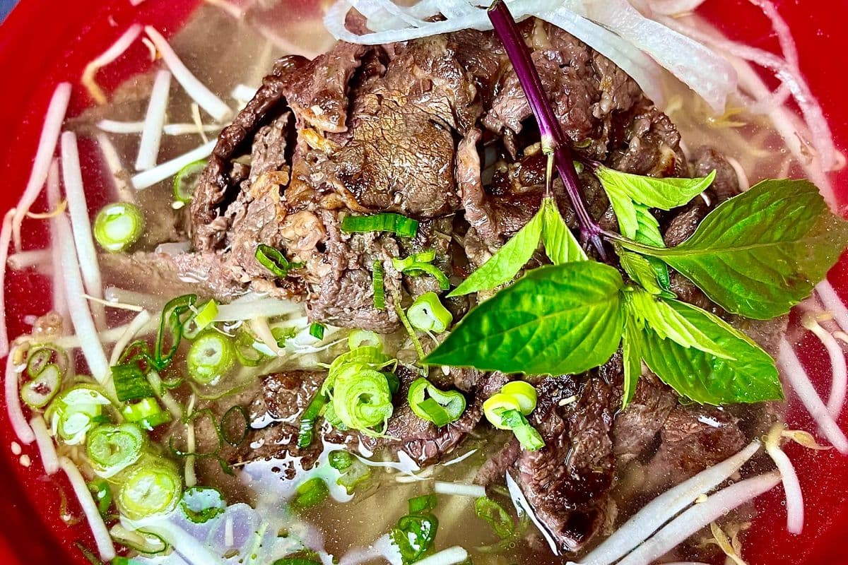 1307. Lemongrass Beef Noodle Soup Combo