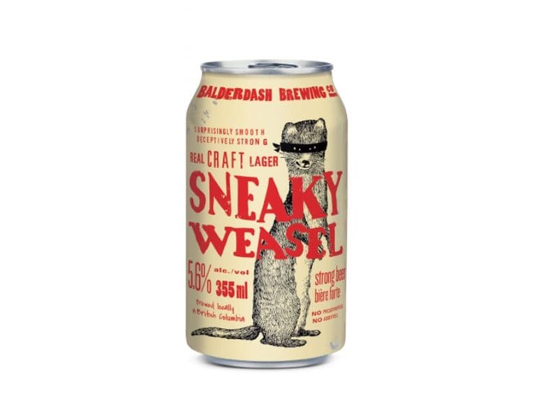 Balderdash Sneaky Weasel Lager - 6x355mL Cans (6 x 355 ml)