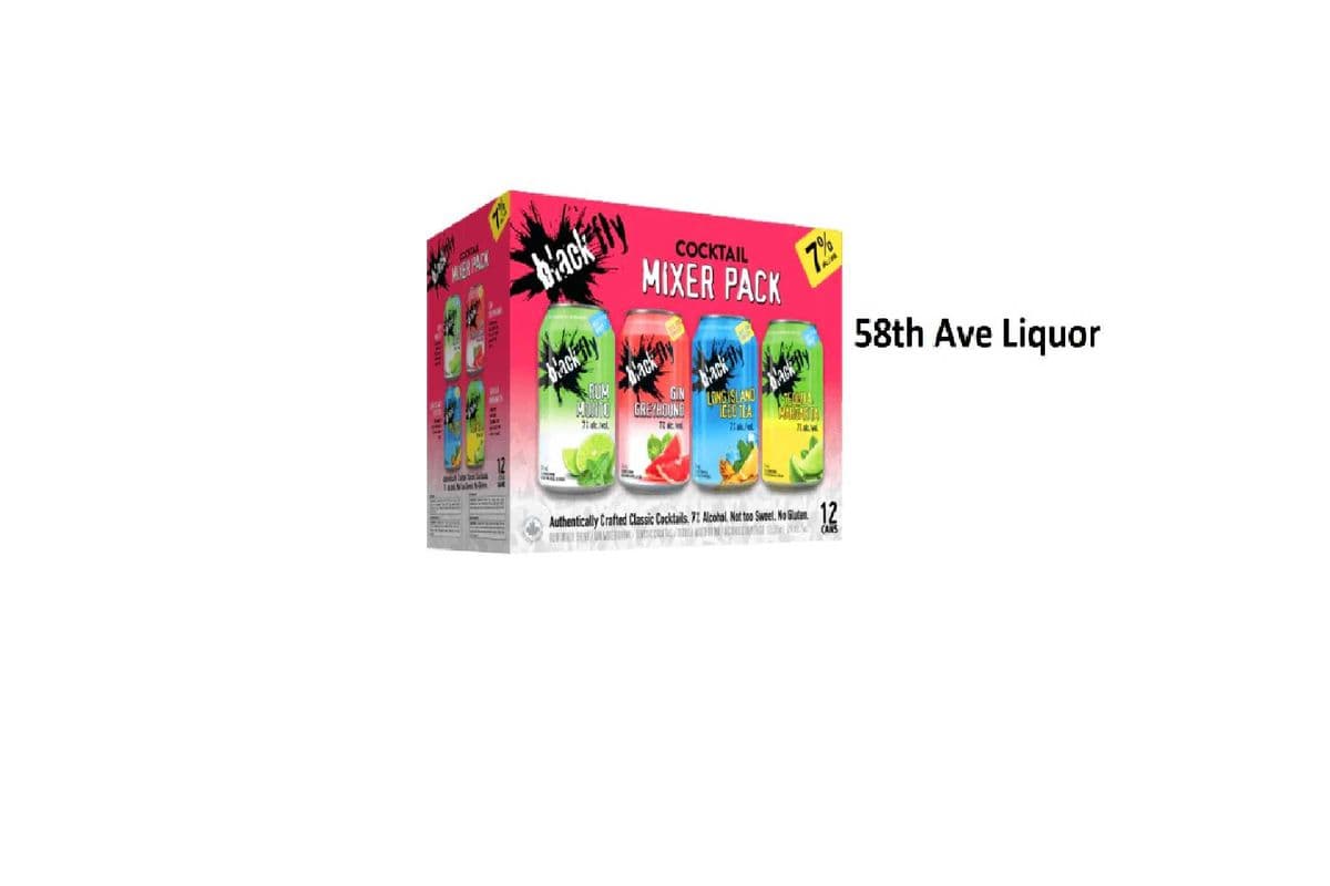 BLACK FLY CLASSIC COCKTAIL MIX PACK CANS (1 x 12x355ML)