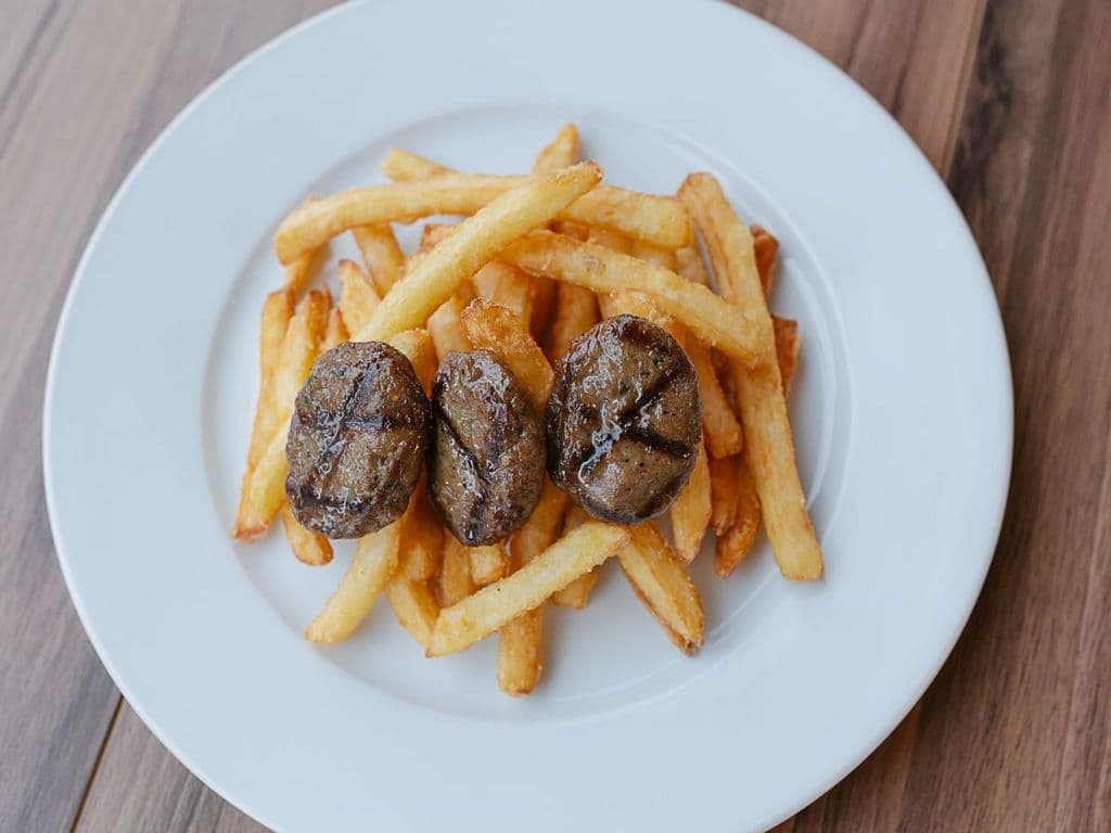 Small Fries & Kofte (Grilled Meatballs)