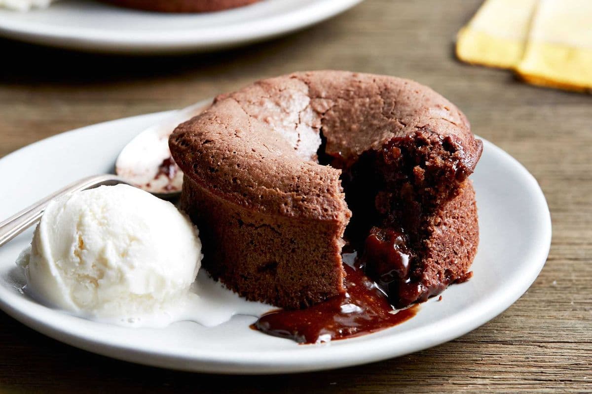 Hot Fudge Deep Dutch Brownie with Vanilla Ice Cream