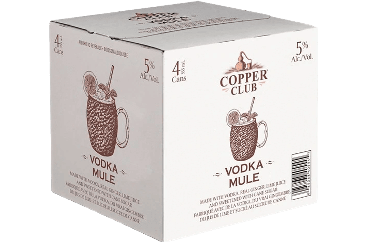 Copper Club Vodka Mule 355ml 4pk Can