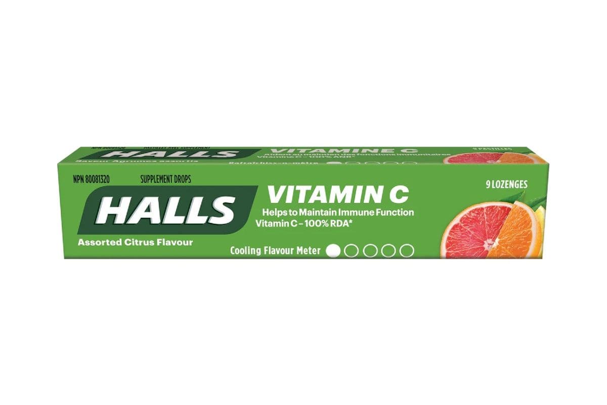 Halls Defense Vitamin C Citrus Drops (9 pk)