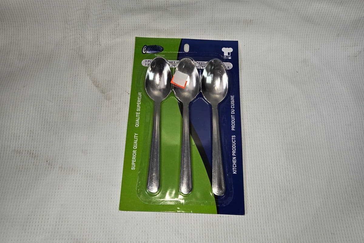 3 PCS CUILLERES EN ACIER INOXYDABLE
