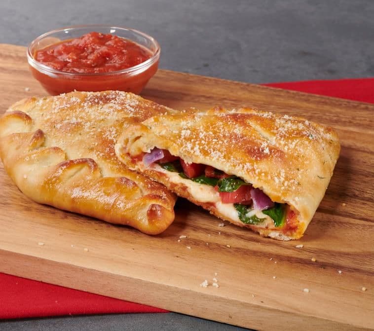 Double Baked Veggie Calzone