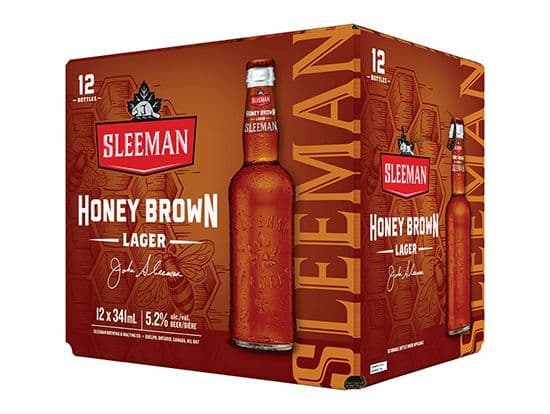 Sleeman Honey Brown 12bottle, 341mL domestic (4.0% ABV)