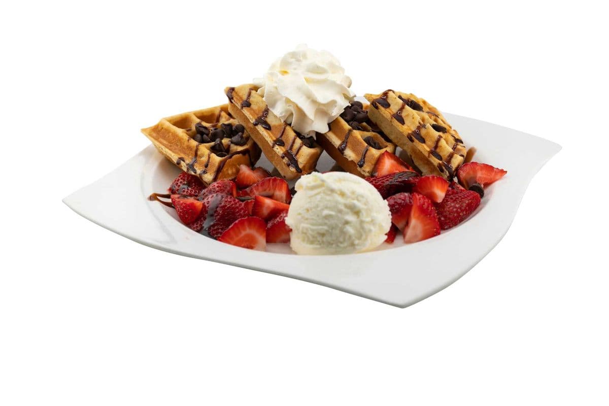 Chocolate Strawberry Belgian Waffle
