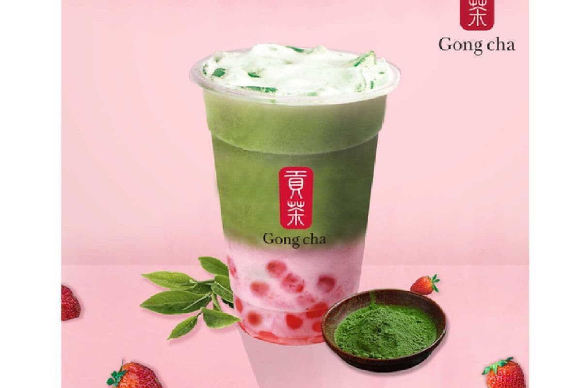 Strawberry Matcha Latte