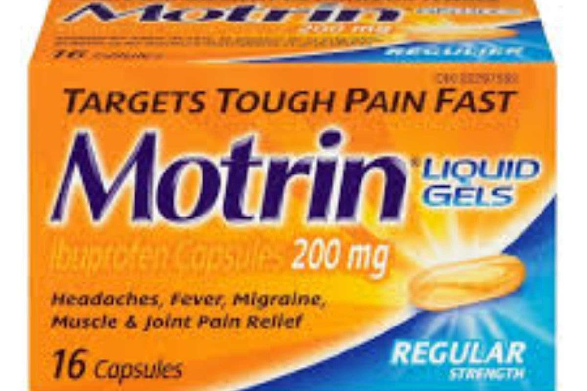 Motrin Liqui Gels - 200mg Regular Strength - 16 Capsules