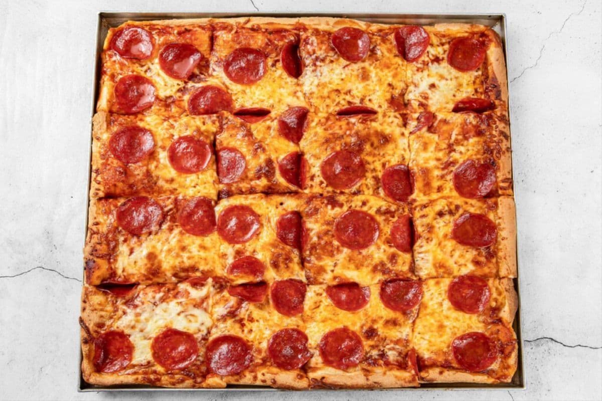 Party Square One Topping Pizza (16 slices)