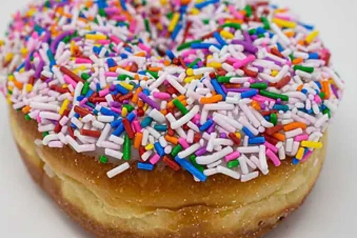 Vanilla Sprinkle Donut