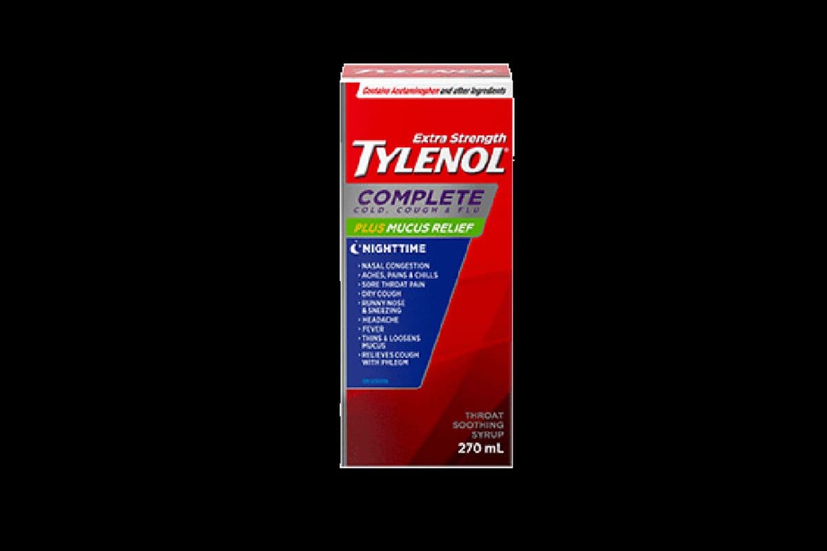 Tylenol Complete Cold, Cough & Flu (Nighttime) 270ml