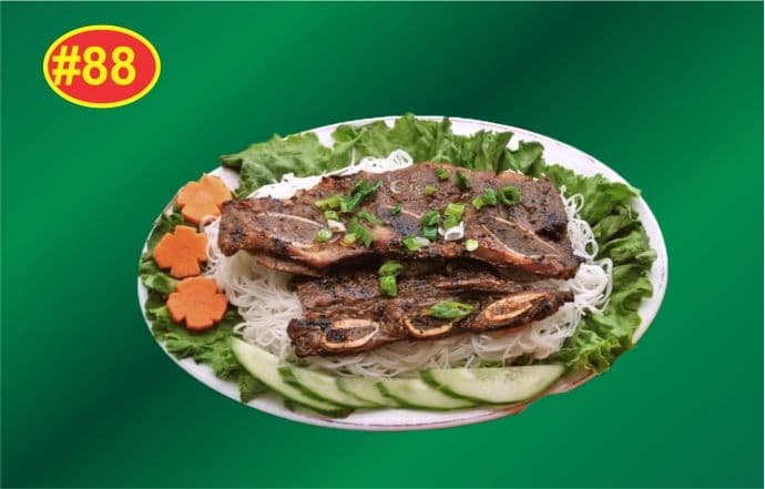 88. Young Beef Ribs with Vermicelli - Suon Bo Nuong Xa