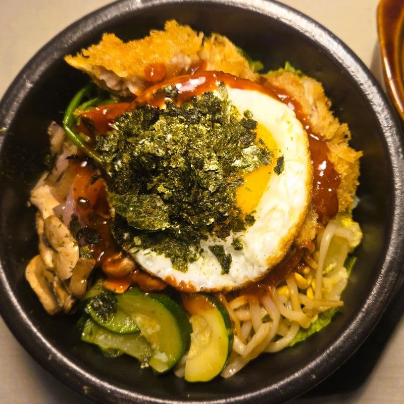 Porc katsu bibimbab / Pork katsu bibimbab