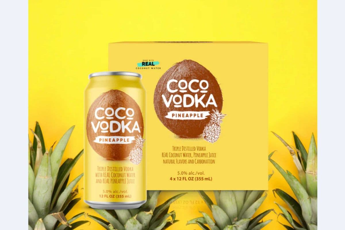 CoCo Pineapple Vodka Soda - 4 Pack (4 x 355ml) (4 x 355ml)