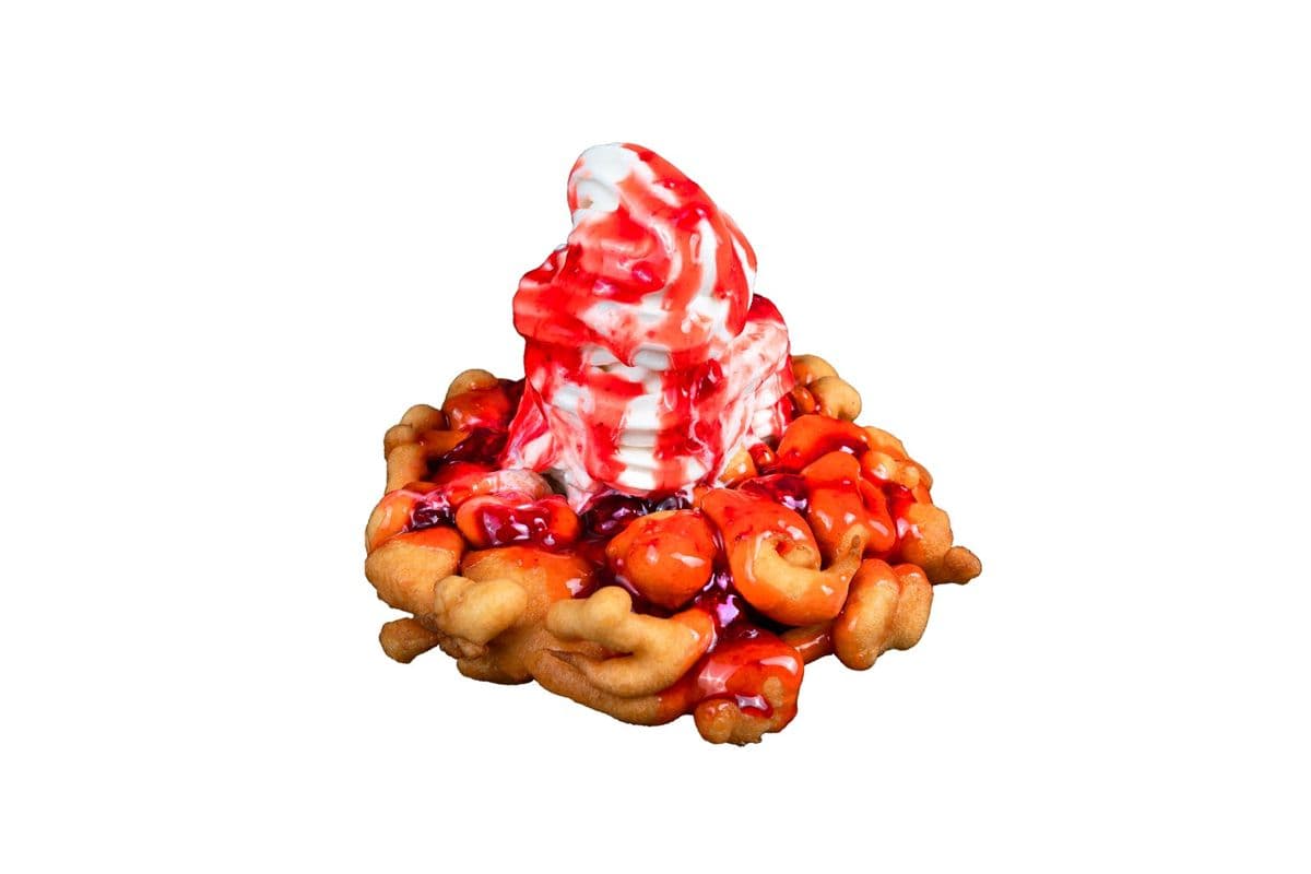 Strawberry Funnel Cake