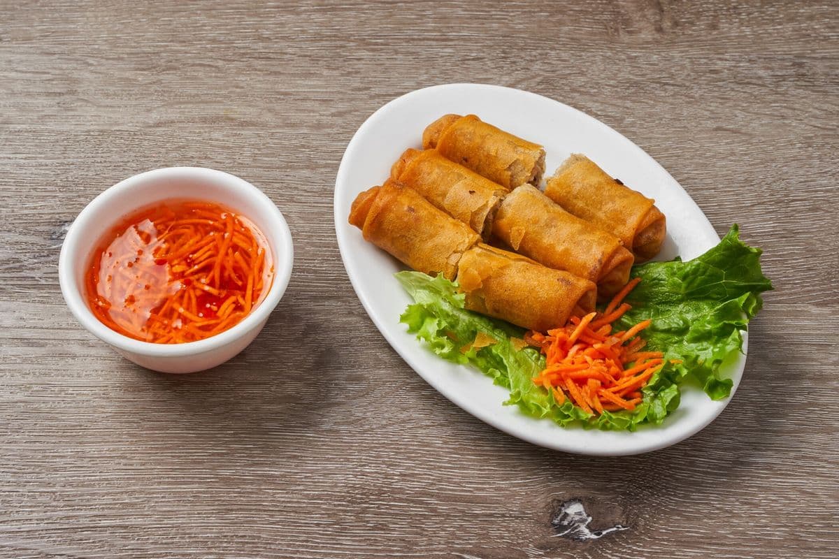 1. Deep Fried Pork Spring Rolls (Chả giò) (3 pcs)