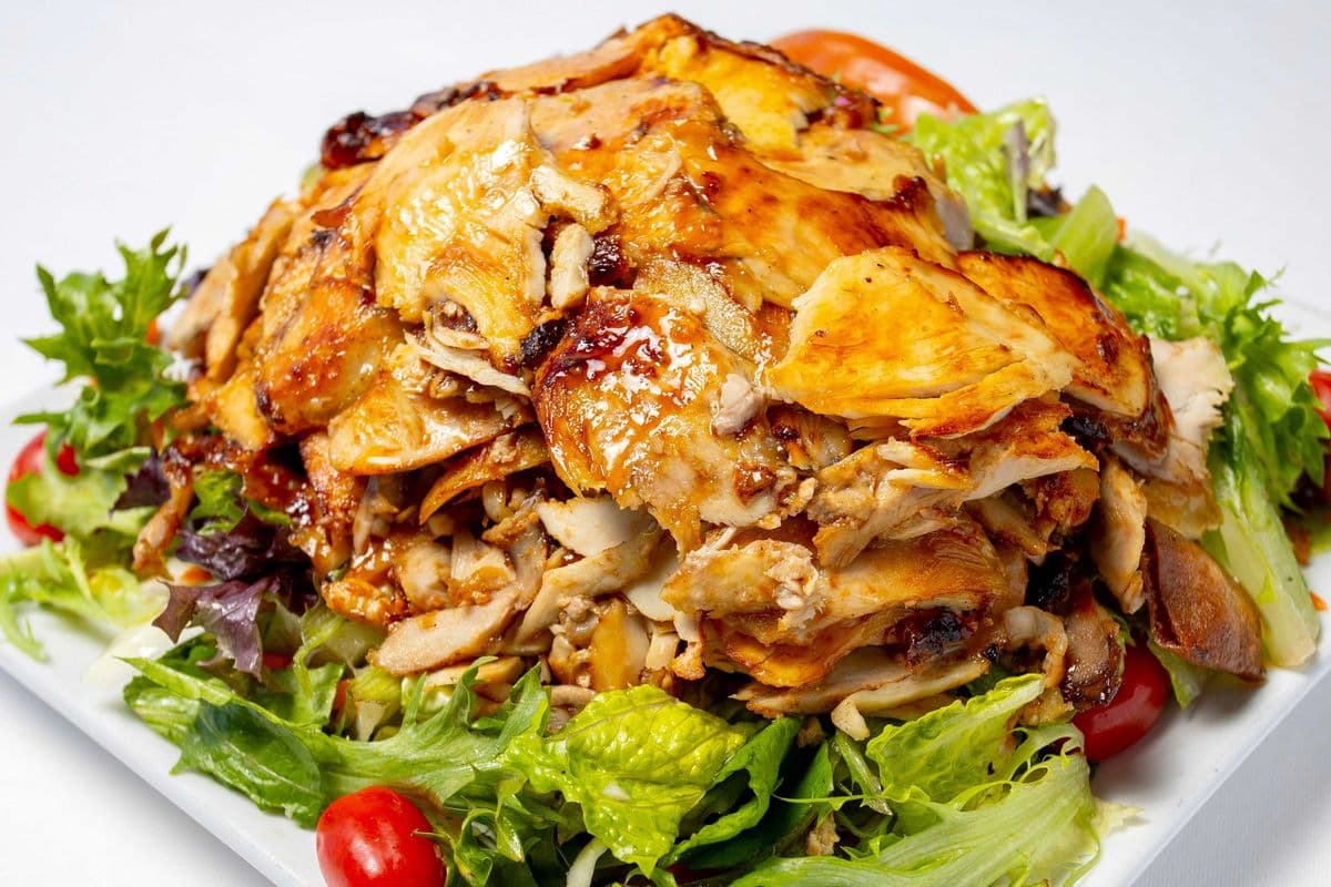 Regular Shawarma Salad - 7" round plate