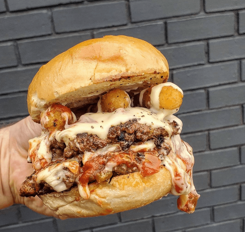 Double Mozzarella Stick Burger