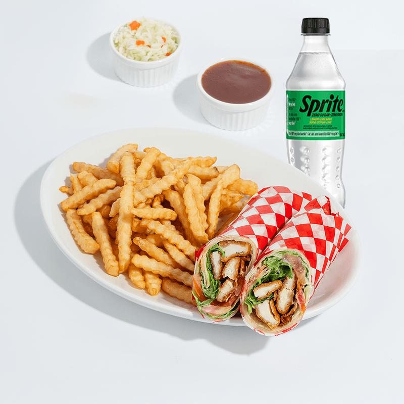 Wrap aux filets + 1 Coca-Cola / Fillets Wrap + 1 Coca-Cola