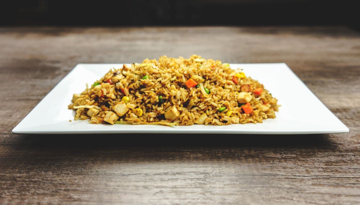 9. Vegetable or Chicken Fried Rice Dinner