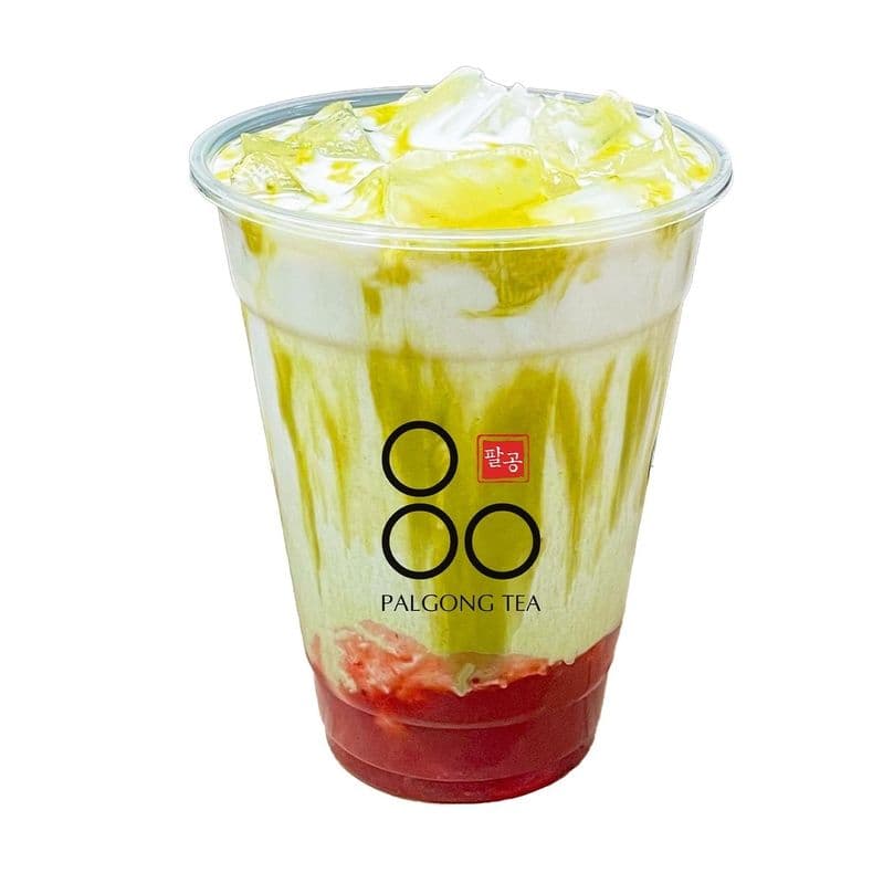 Strawberry Matcha Milk Tea