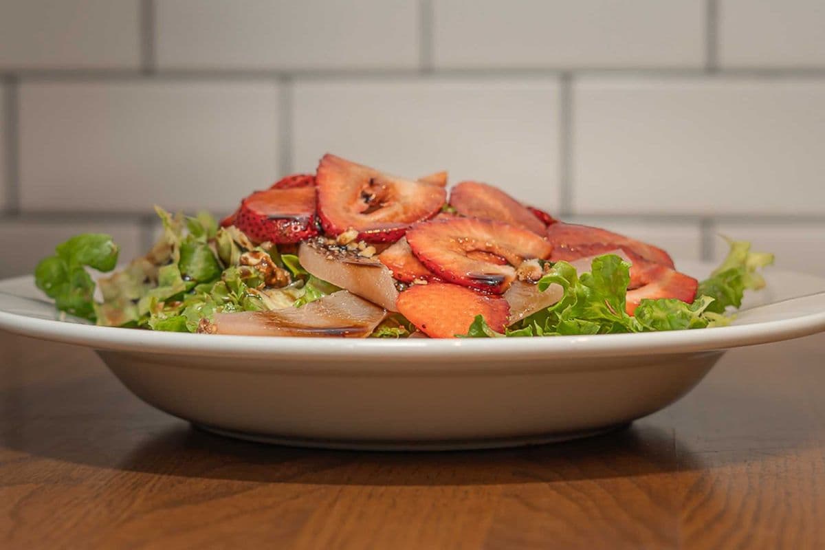 Red-Wine Poached Pear Salad