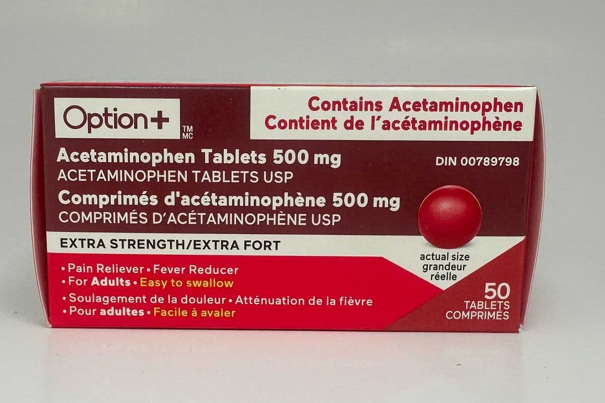2. Option Plus Acetaminophen EZ TB (500mg) (50)