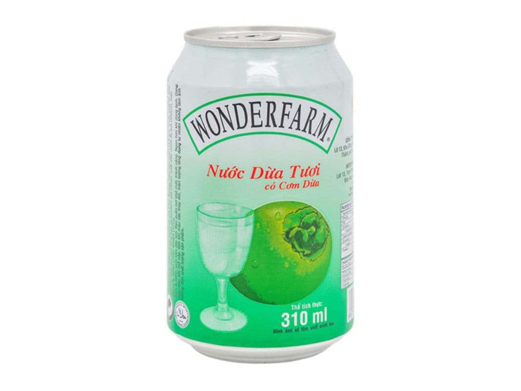 Wonderfarm Young Coconut Water Can