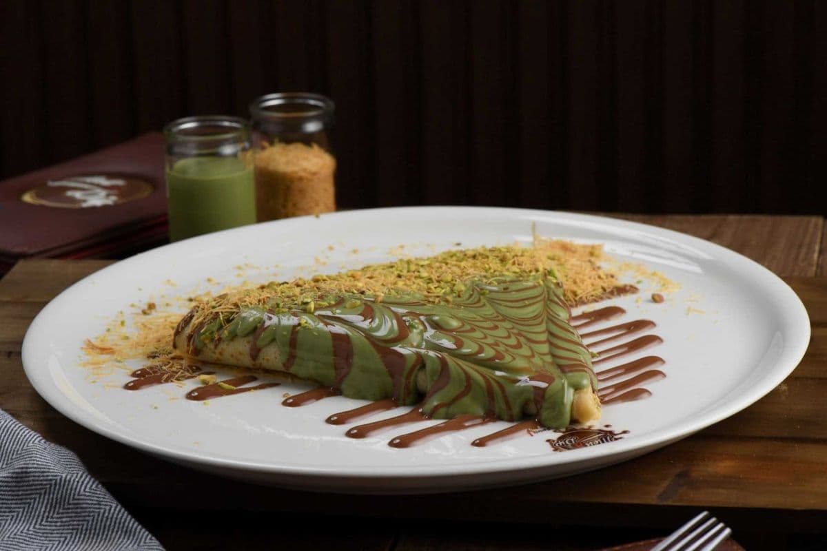 Dubai chocolate crepe