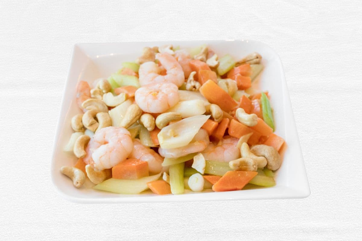 F02. Sauteed Shrimp with Cashew Nuts