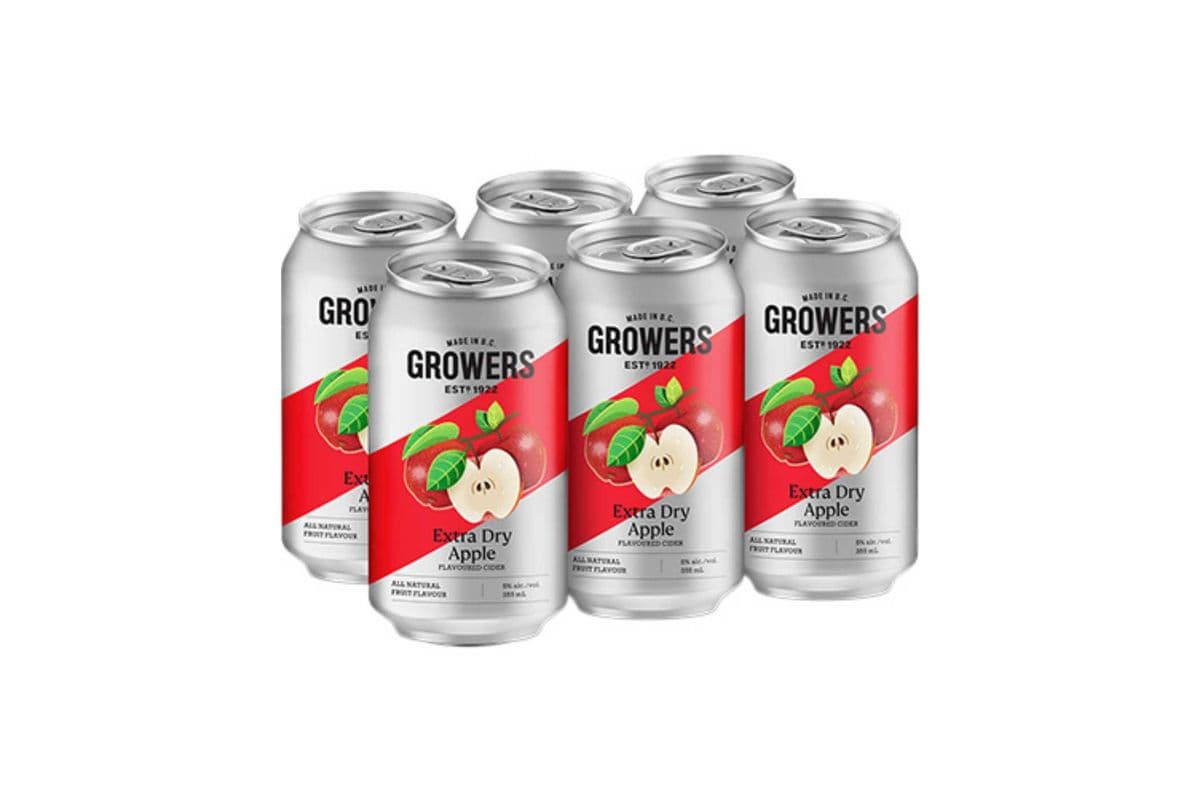 Growers Dry Apple (355 ml) (6 Cans) (6 x 355ml)