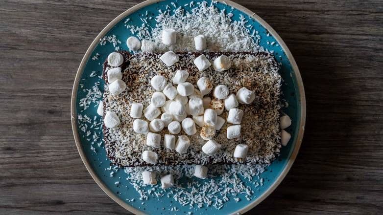 Coconut Marshmallow Brownie