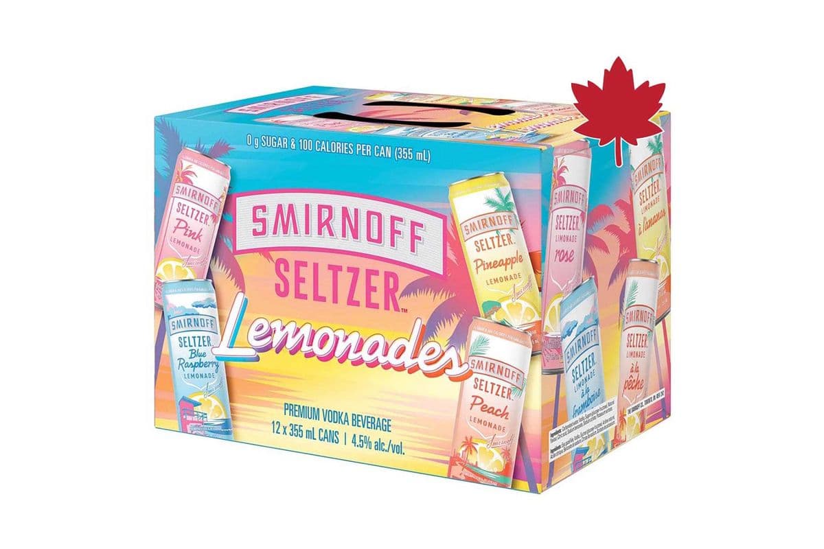 Smirnoff Seltzer Lemonades (12 x 355 ml)