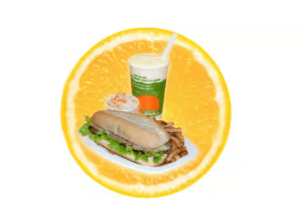 Sandwich au Steak avec Fromage, Oignons Grillés et Moutarde / Steak Sandwich with Cheese, Grilled Onions and Mustard